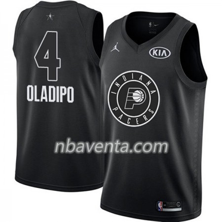 Camiseta Hombre Indiana Pacers Victor Oladipo 4 2018 All Star Jordan Brand Negro Swingman